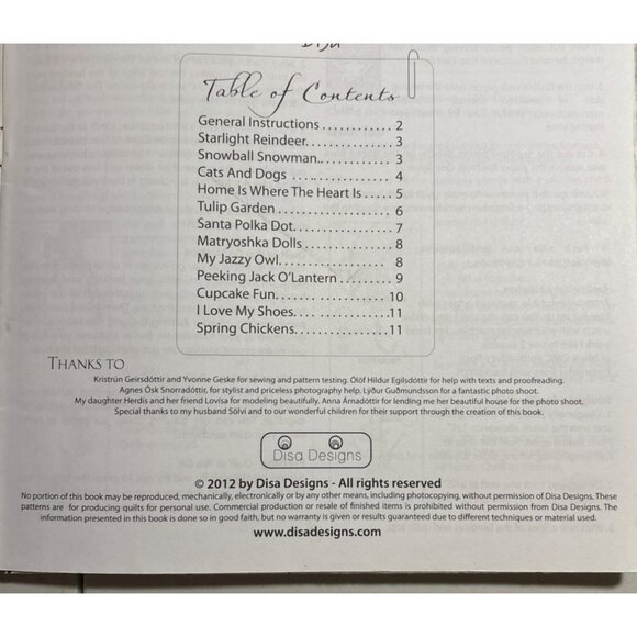 My Runners Keep Going Disa Designs Pattern Book 12 Table Runner Pattern Quilting - Picture 4 of 7